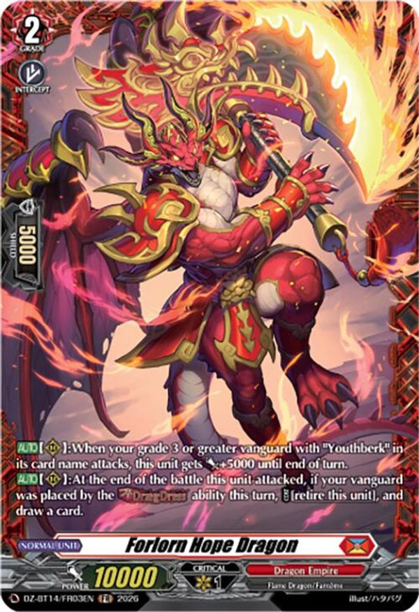 Forlorn Hope Dragon (FR) - DZ-BT14/FR03EN - Frame Rare