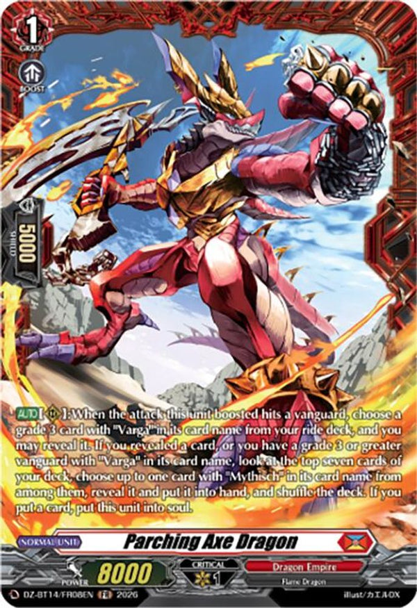 Parching Axe Dragon (FR) - DZ-BT14/FR08EN - Frame Rare