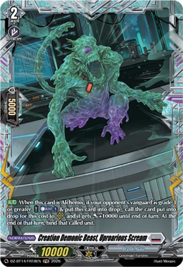 Creation Demonic Beast, Uproarious Scream (FR) - DZ-BT14/FR18EN - Frame Rare