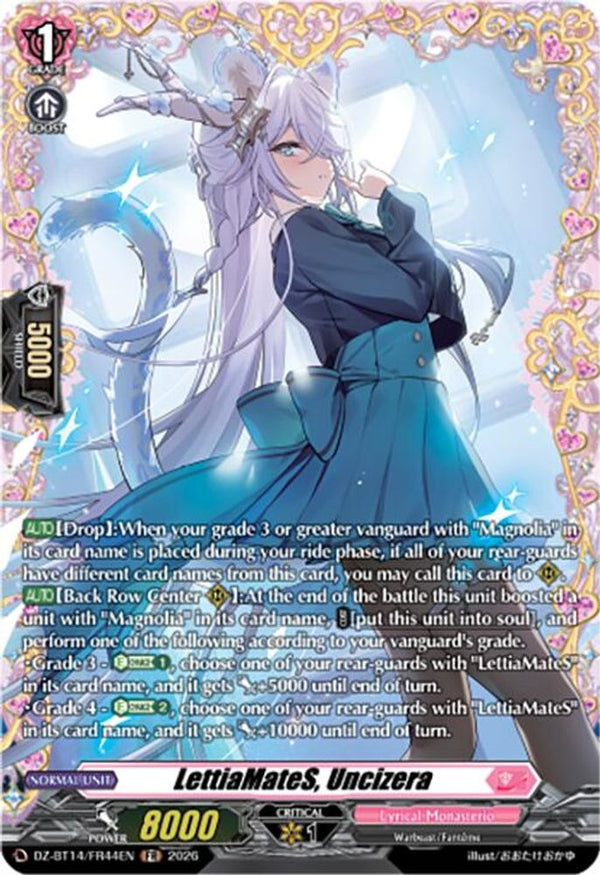 LettiaMateS, Uncizera (FR) - DZ-BT14/FR44EN - Frame Rare