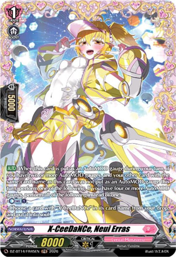 X-CeeDaNCe, Neui Erras (FR) - DZ-BT14/FR45EN - Frame Rare