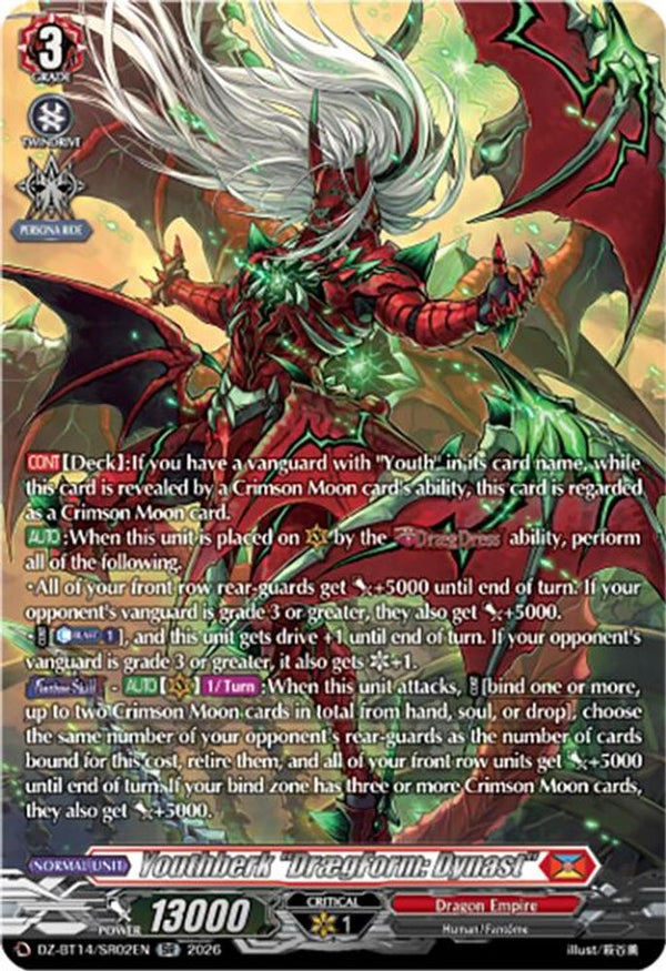 Youthberk "DraegForm: Dynast" (SR) - DZ-BT14/SR02EN - Silver Rare