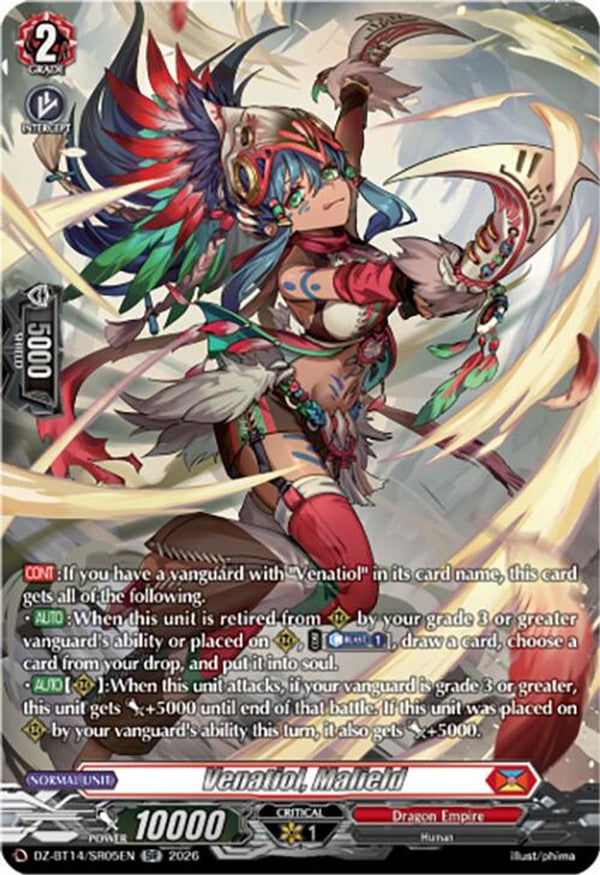 Venatiol, Malield (SR) - DZ-BT14/SR05EN - Silver Rare