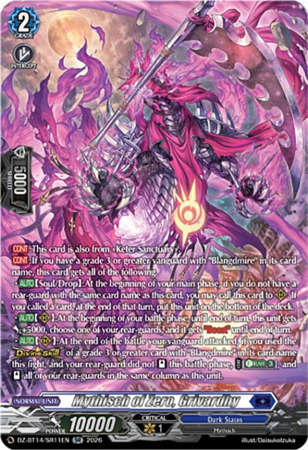 Mythisch of Zero, Grivardhy (SR) - DZ-BT14/SR11EN - Silver Rare