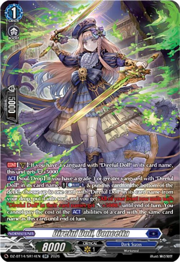 Direful Doll, Concetta (SR) - DZ-BT14/SR14EN - Silver Rare