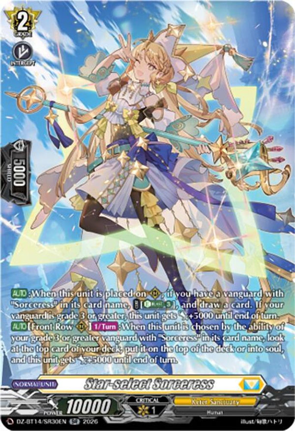 Star-select Sorceress (SR) - DZ-BT14/SR30EN - Silver Rare