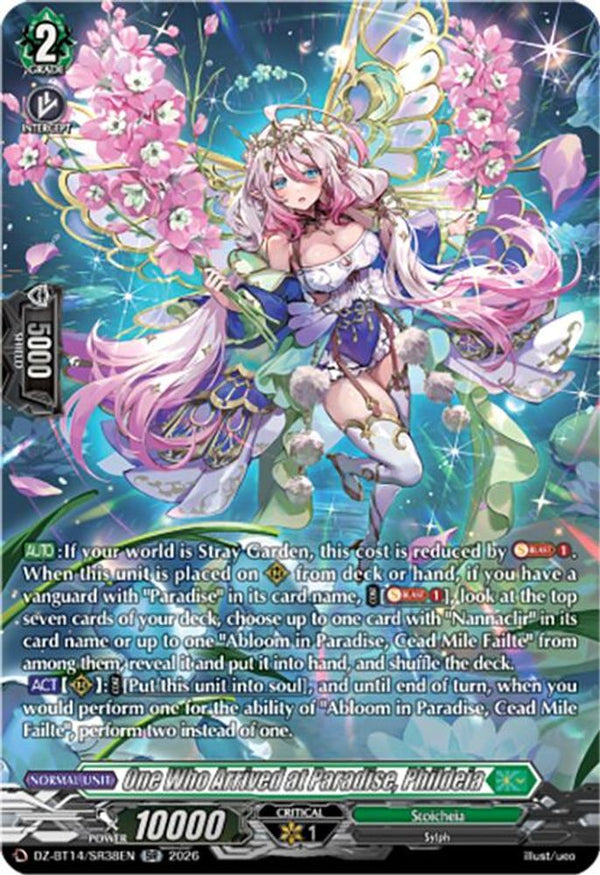 One Who Arrived at Paradise, Phildeia (SR) - DZ-BT14/SR38EN - Silver Rare