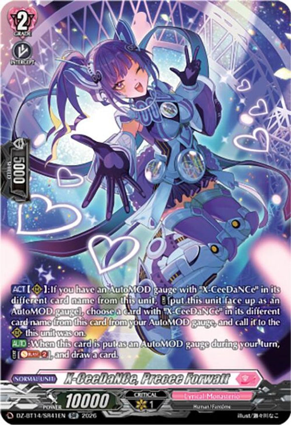 X-CeeDaNCe, Precee Forwatt (SR) - DZ-BT14/SR41EN - Silver Rare