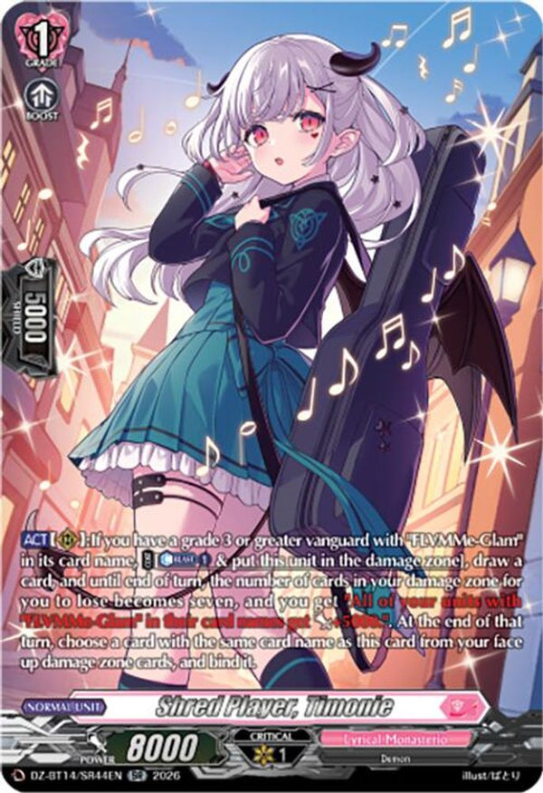 Shred Player, Timonie (SR) - DZ-BT14/SR44EN - Silver Rare