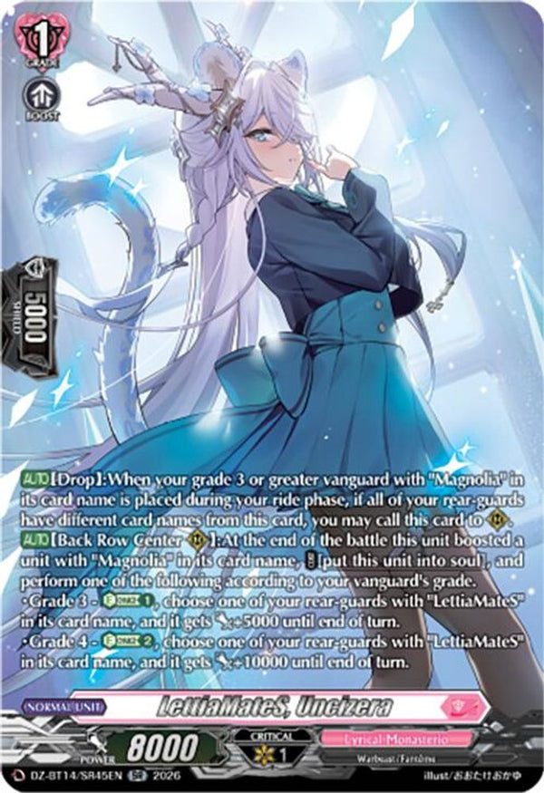 LettiaMateS, Uncizera (SR) - DZ-BT14/SR45EN - Silver Rare