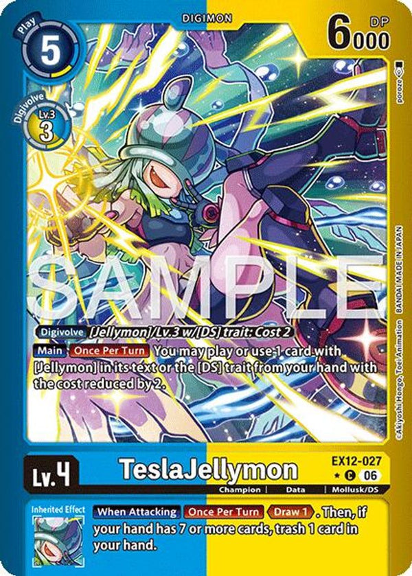 TeslaJellymon (Limited Foil) - EX12-027 - Common