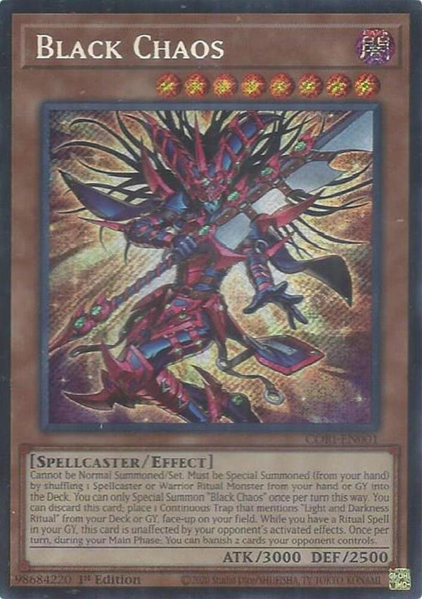 Black Chaos - CORI-EN001 - Secret Rare - 1st Edition