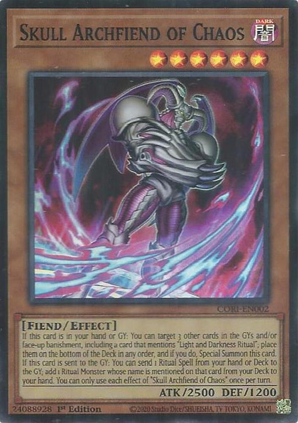 Skull Archfiend of Chaos - CORI-EN002 - Super Rare - 1st Edition