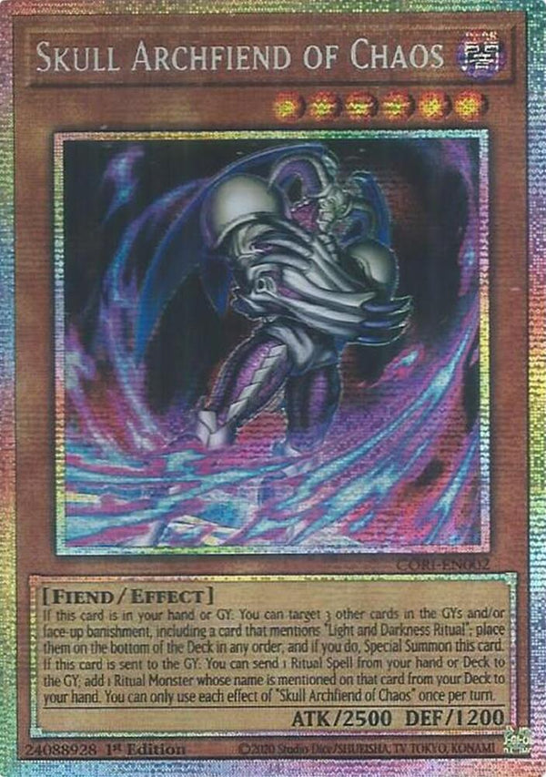 Skull Archfiend of Chaos - CORI-EN002 - Starlight Rare - 1st Edition