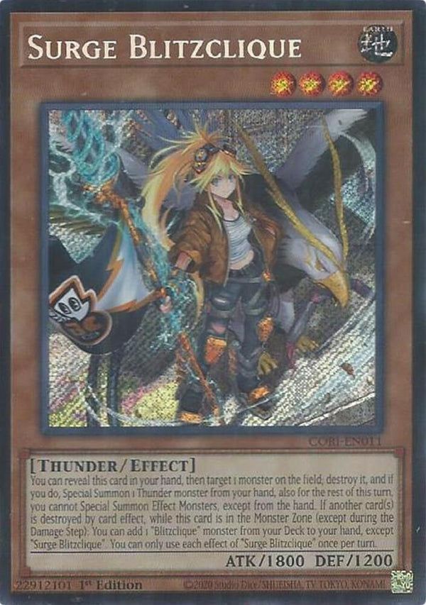 Surge Blitzclique - CORI-EN011 - Secret Rare - 1st Edition