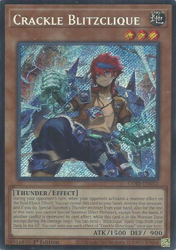 Crackle Blitzclique - CORI-EN012 - Secret Rare - 1st Edition