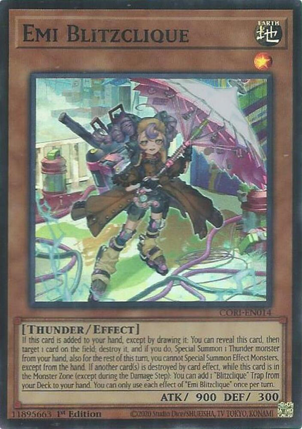 Emi Blitzclique - CORI-EN014 - Super Rare - 1st Edition