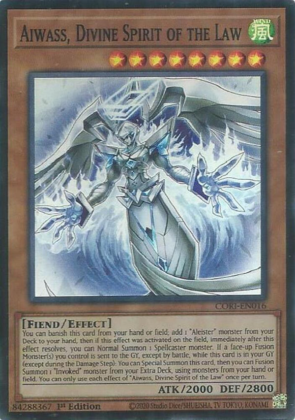 Aiwass, Divine Spirit of the Law - CORI-EN016 - Super Rare - 1st Edition