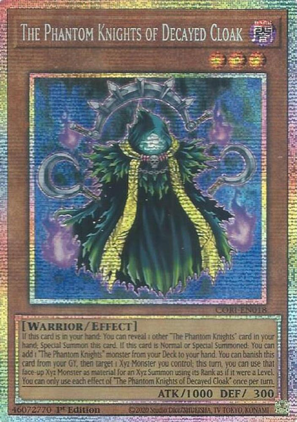 The Phantom Knights of Decayed Cloak - CORI-EN018 - Starlight Rare - 1st Edition