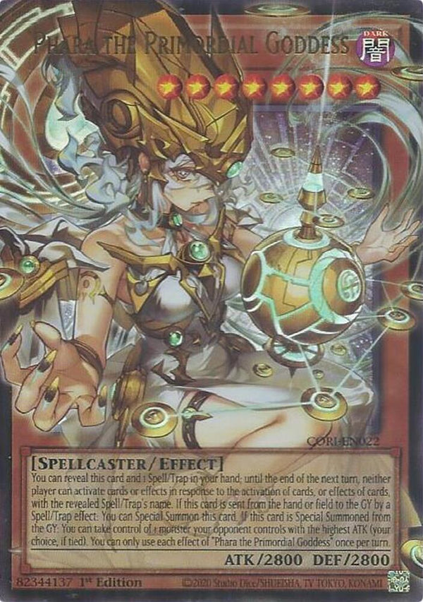 Phara the Primordial Goddess  - CORI-EN022 - Ultra Rare (Overframe) - 1st Edition