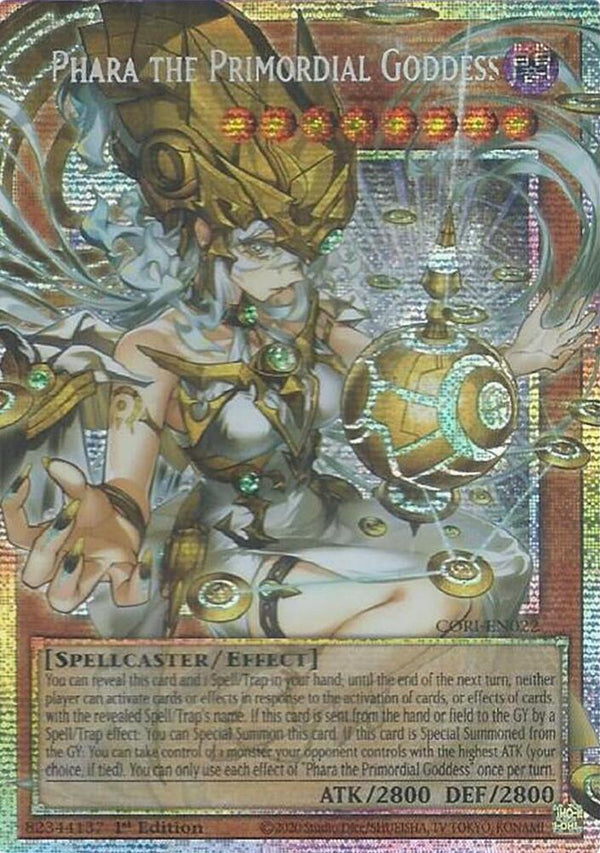Phara the Primordial Goddess  - CORI-EN022 - Starlight Rare (Overframe) - 1st Edition