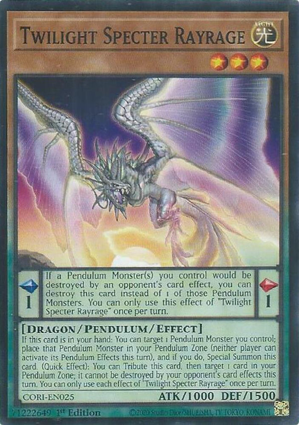 Twilight Specter Rayrage - CORI-EN025 - Common - 1st Edition