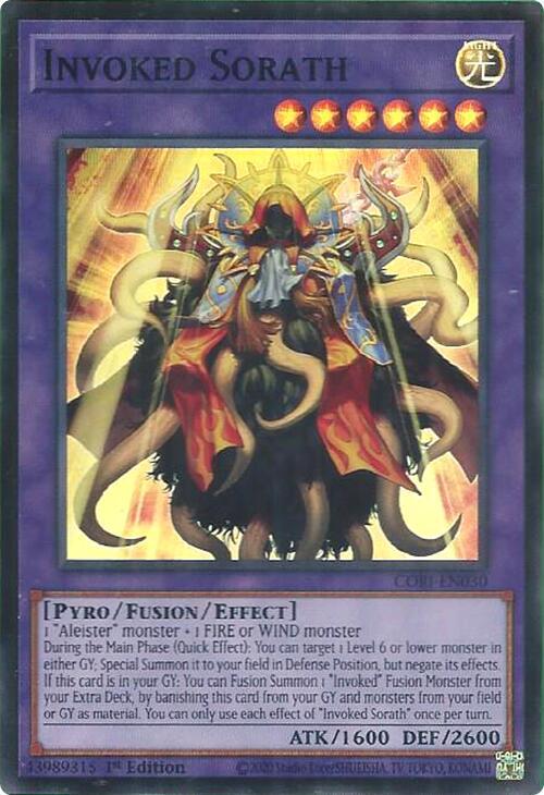 Invoked Sorath - CORI-EN030 - Super Rare - 1st Edition