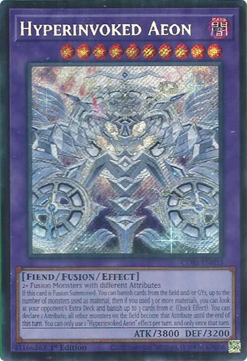 Hyperinvoked Aeon - CORI-EN033 - Secret Rare - 1st Edition