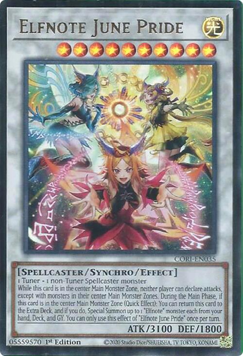 Elfnote June Pride - CORI-EN035 - Ultra Rare - 1st Edition