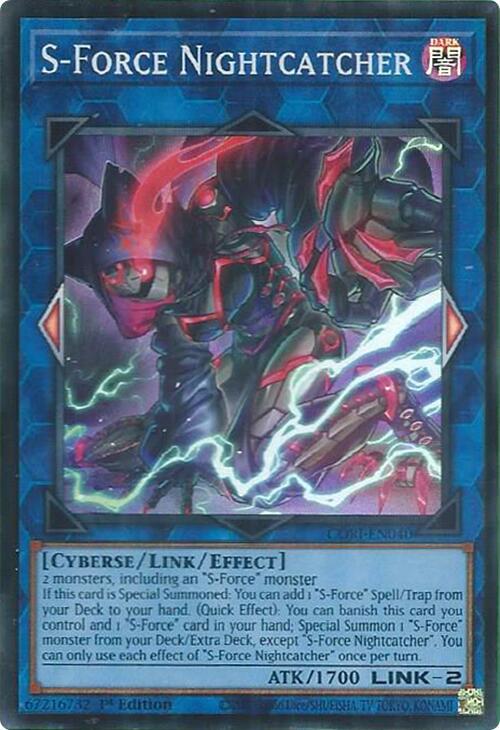 S-Force Nightcatcher - CORI-EN040 - Super Rare - 1st Edition