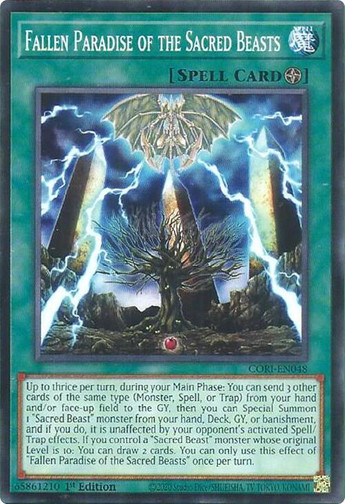 Fallen Paradise of the Sacred Beasts - CORI-EN048 - Common - 1st Edition