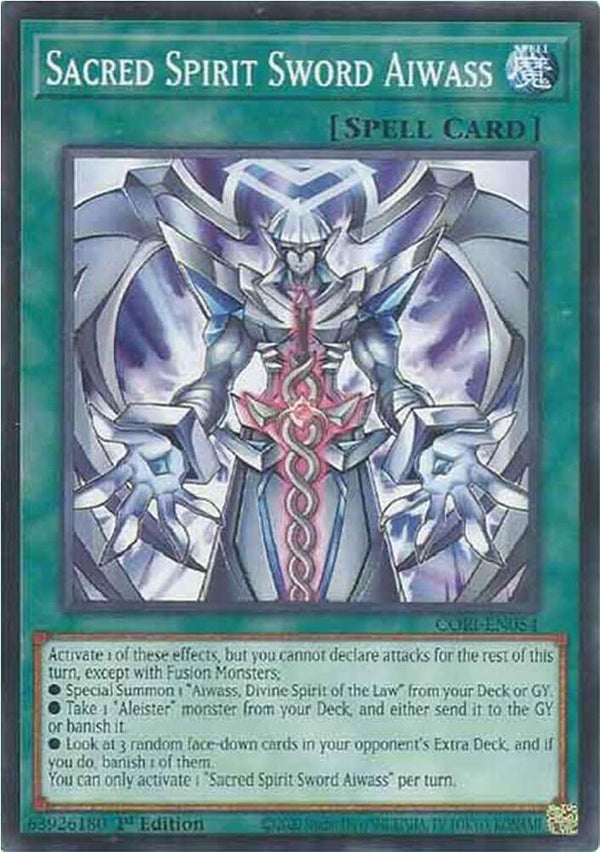 Sacred Spirit Sword Aiwass - CORI-EN054 - Common - 1st Edition
