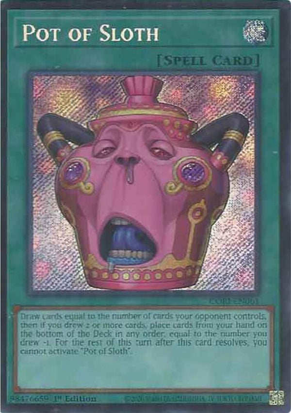 Pot of Sloth - CORI-EN061 - Secret Rare - 1st Edition