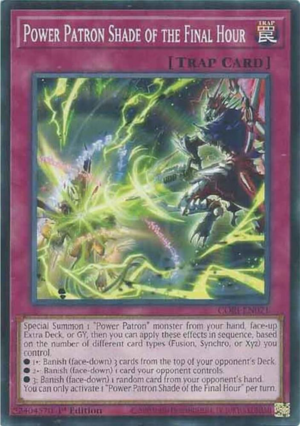 Power Patron Shade of the Final Hour - CORI-EN071 - Common - 1st Edition