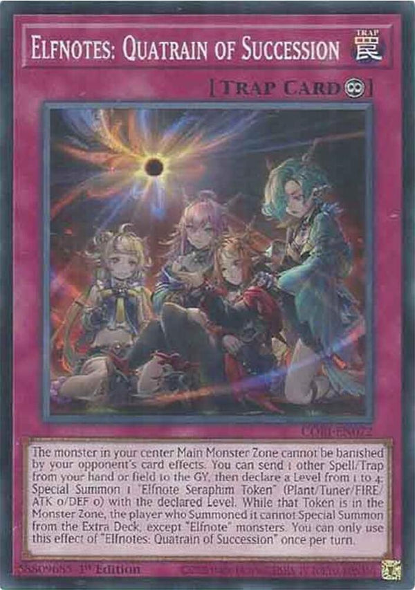 Elfnotes: Quatrain of Succession - CORI-EN072 - Common - 1st Edition