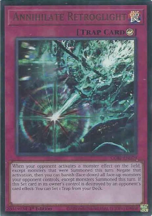 Annihilate Retroglight - CORI-EN079 - Ultra Rare - 1st Edition