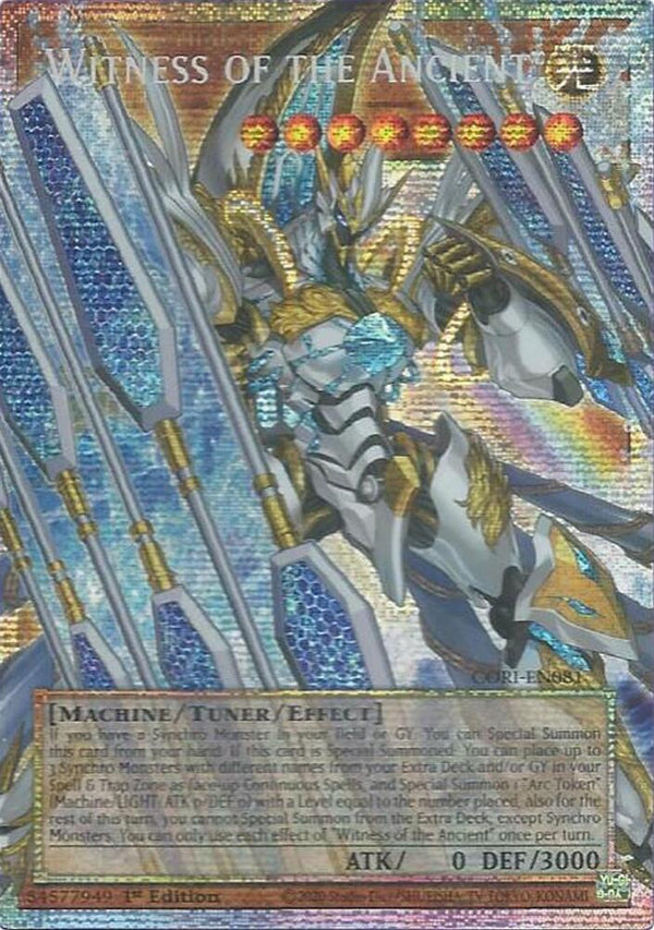 Witness of the Ancient - CORI-EN081 - Starlight Rare (Overframe) - 1st Edition