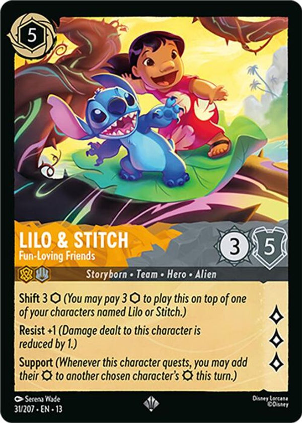 Lilo & Stitch (Fun-Loving Friends) - 31/207 - Super Rare