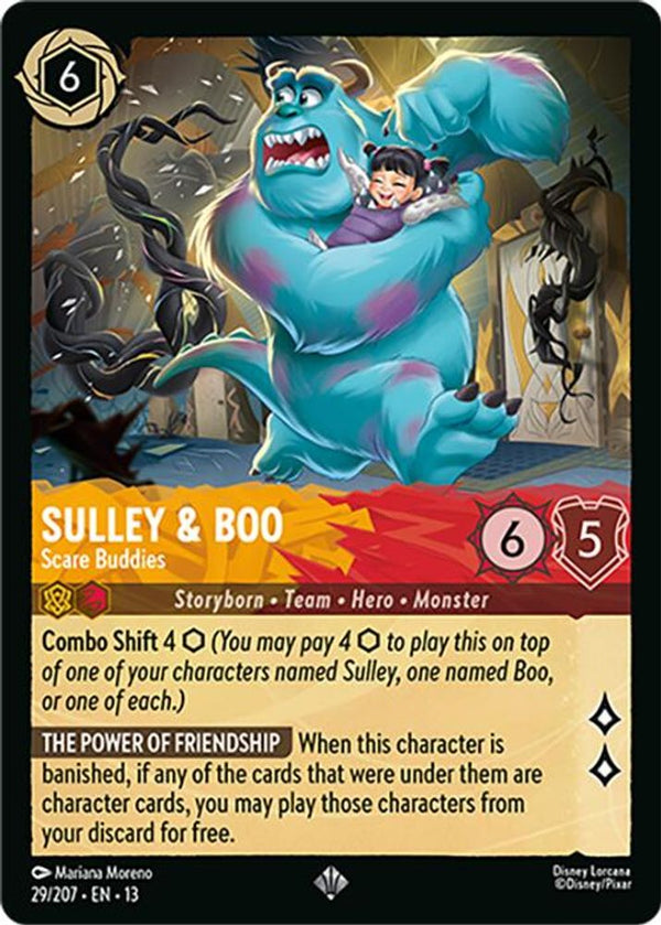 Sulley & Boo (Scare Buddies) - 29/207 - Super Rare