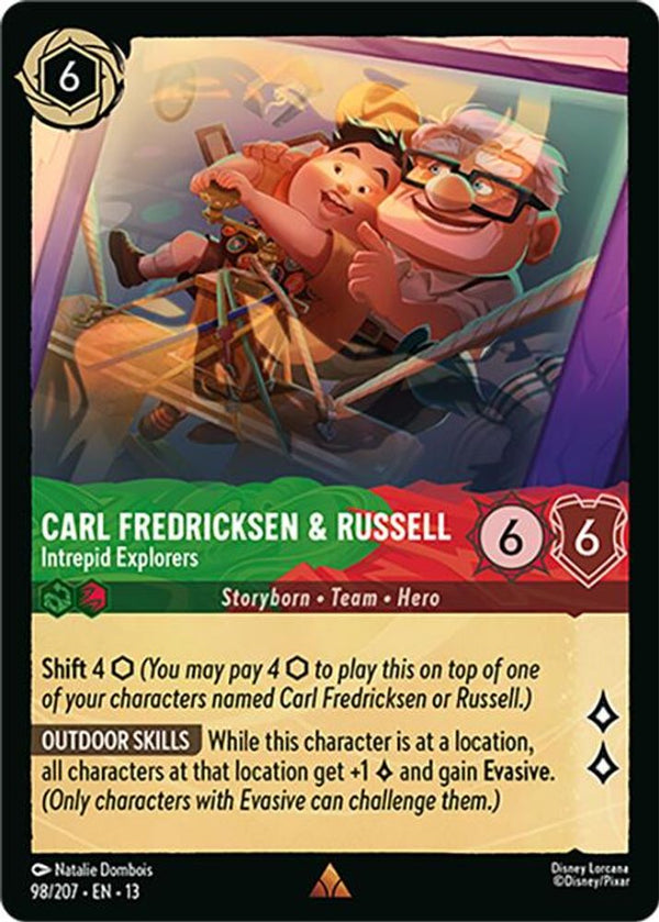 Carl Fredricksen & Russell (Intrepid Explorers) - 98/207 - Rare
