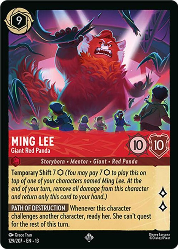 Ming Lee (Giant Red Panda) - 129/207 - Super Rare