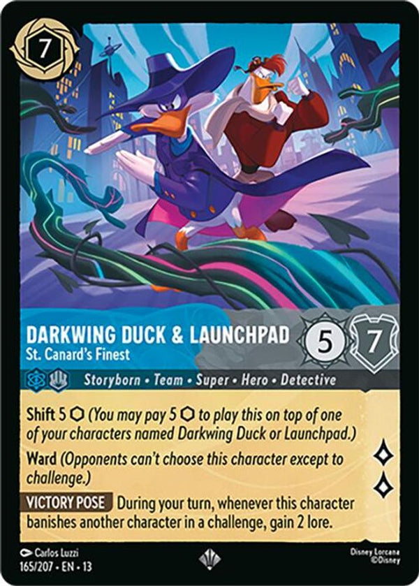Darkwing Duck & Launchpad (St. Canard's Finest) - 165/207 - Super Rare
