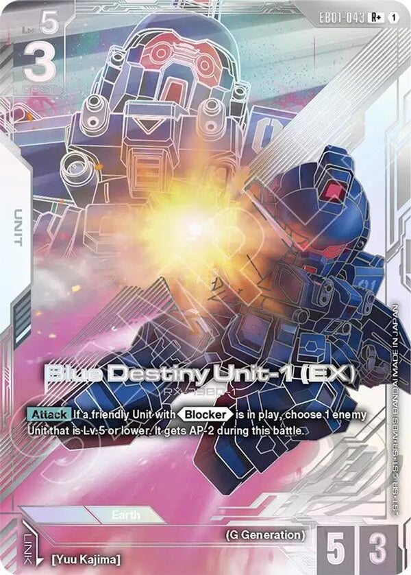 Blue Destiny Unit-1 (EX) (R+) (Alternate Art) - EB01-043 - Rare+