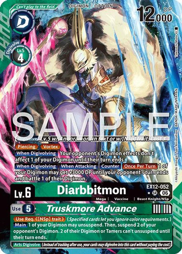 Diarbbitmon // Truskmore Advance (Alternate Art) - EX12-052 - Super Rare
