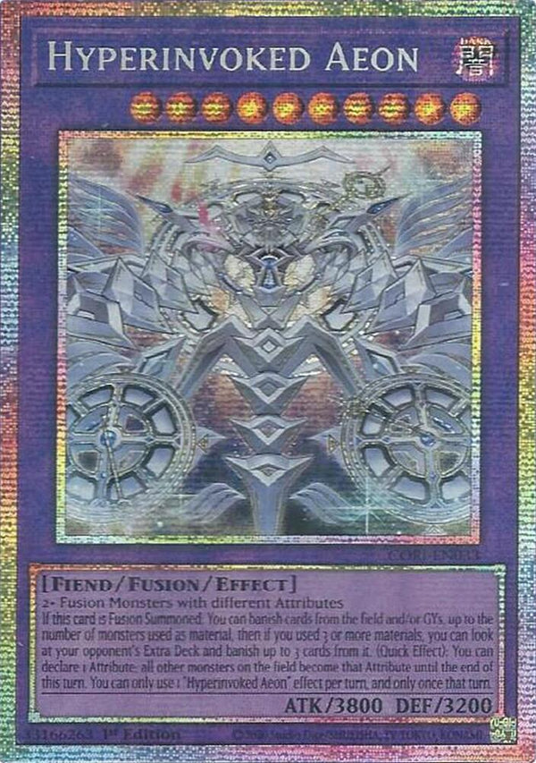 Hyperinvoked Aeon - CORI-EN033 - Starlight Rare - 1st Edition