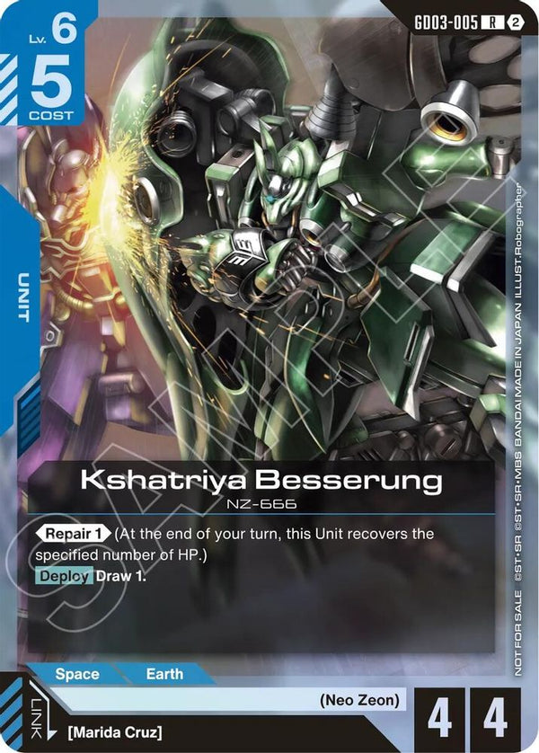 Kshatriya Besserung (Store Tournament Participation Pack 05) - GD03-005 - Rare
