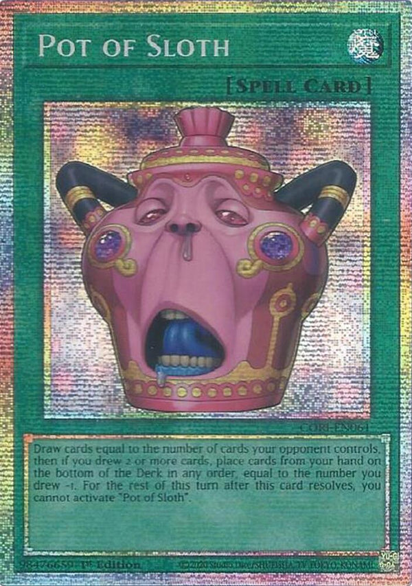 Pot of Sloth - CORI-EN061 - Starlight Rare - 1st Edition