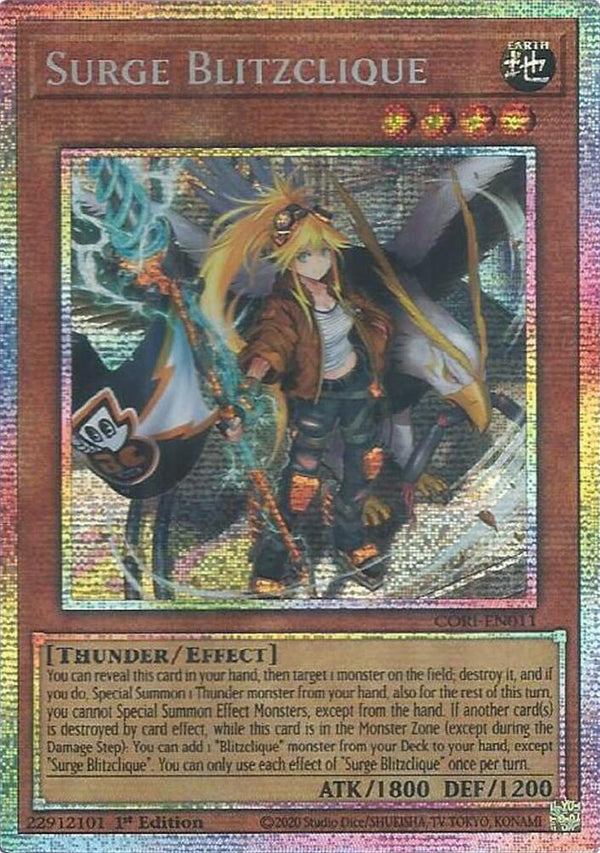 Surge Blitzclique - CORI-EN011 - Starlight Rare - 1st Edition