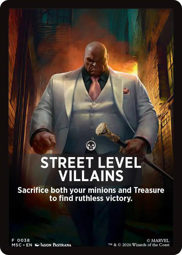 Street Level Villains Theme Card Token (JMSC)