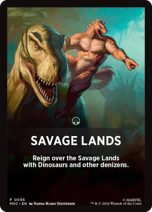 Savage Lands Theme Card Token (JMSC)